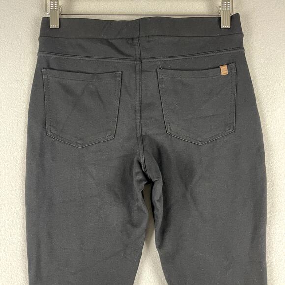Roots Skinny Pull On Pants Womens Small Black Stretch Pockets Classic Basic - Picture 9 of 14